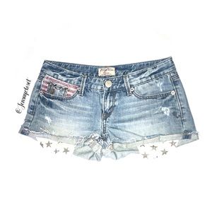 WHOAU California Dream American Jean Shorts 26/2